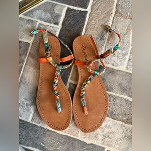 Colorful Braided Sandals